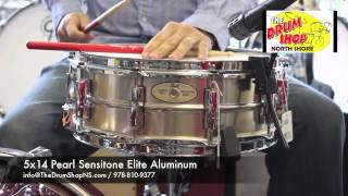 Video thumbnail for The Drum Shop North ShorePearl Sensitone Elite Aluminum Snare 5x14 - The Drum Shop North Shore by Nate Morrison Drums