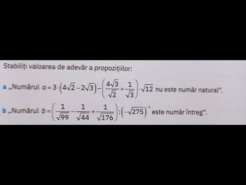 Stabilirea valorii de adevar a doua propozitii matematice