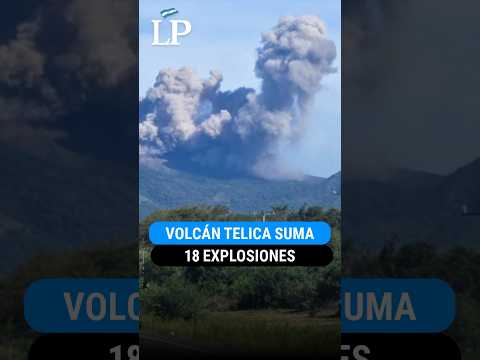 El volcán Telica ha registrado nuevas explosiones con gases, cenizas y fragmentos