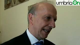 Perugia, il Ministro Bussetti su Rami e il maestro di Foligno