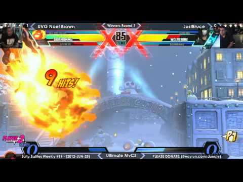 Salty Battles #19 - UMvC3 W1 - UVG Noel Brown VS JustBruce