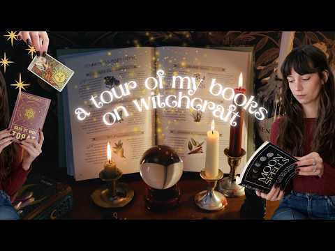 a tour of my books on witchcraft 🌙🐈‍⬛ 