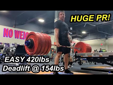 Client 6 Month Deadlift Transformation || EASY 420lbs Deadlift @ 154lbs
