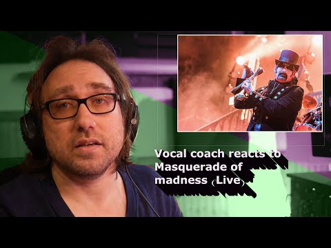 Vocal coach reacts to | King Diamond | Masquerade of madness Live