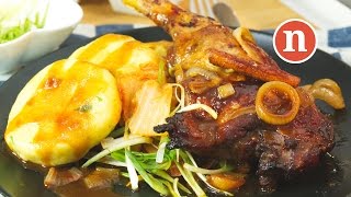 ‘Peking duck’ with potato dumplings | Grilled duck with Potato Dumplings [Nyonya Cooking]