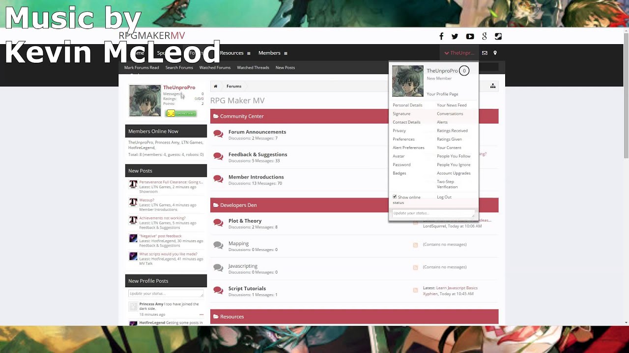 Check out these RPG Maker MV Forums!