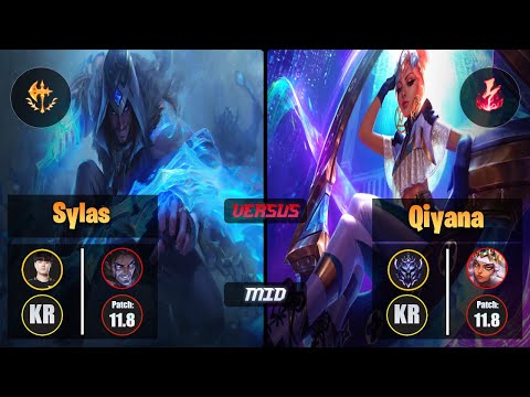 Tempt SYLAS (Mid) [Conqueror] VS QIYANA - Diamond KR Patch 11.8