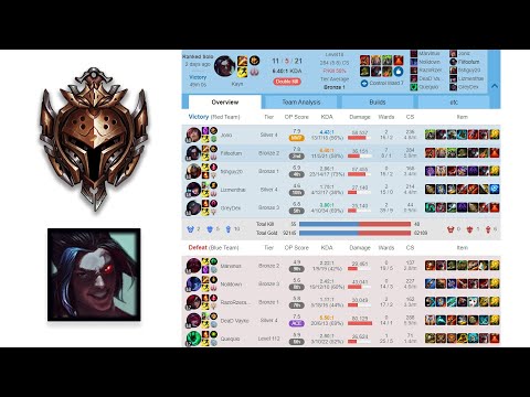 Beware The Nocturne Counter Gank - Kayn Bronze 2 Review