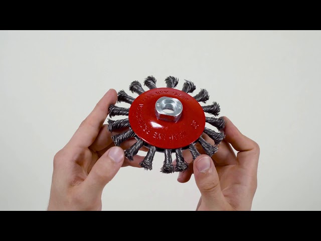 Video Teaser für KS TOOLS 340.0049 Kegelform-Stahldrahtrundbürste 0,5mm Ø 115mm (Unboxing)