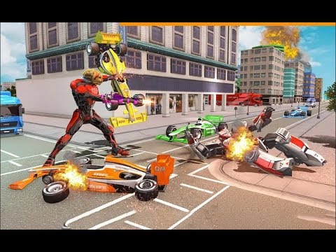 Cheetah Robot Car Transformation Part-1 | City Rescue Formula Car Robot Android GamePlay