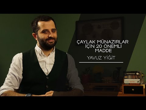 ÇAYLAK MÜNAZIRLAR MUTLAKA İZLESİN - 20 ÖNEMLİ MADDE