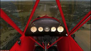 FSX - Piper Cub - Landing at Marce (LJFR)