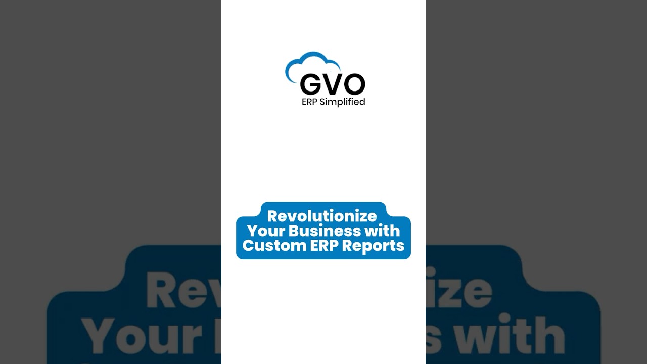 Revolutionize Your Business with Custom ERP Reports | goVirtualOffice