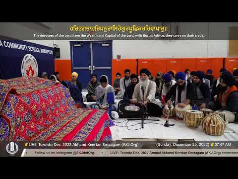 005 Bhai Deepinder Singh Jee Toronto at Toronto Dec 2022 Akhand Keertan Smaagam