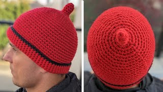 Teletubby-Inspired Crochet Hat