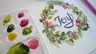 Debbie Walker Art is live Lets play with this handmade palette set *Lightwish* and paint a wreath~