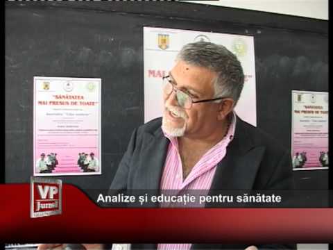 Analize și educație pentru sănătate