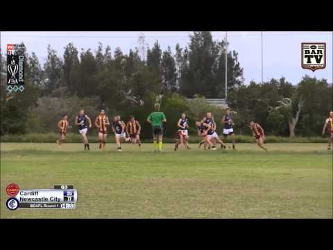 2015 BDAFL Round 1 Highlights - Cardiff v Newcastle City Highlights