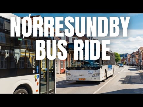 Scenic Bus Ride Through Nørresundby, Denmark 🇩🇰 | Everyday Danish Life, Streets & City Train