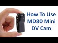 How To Use MD80 Mini DV Camera