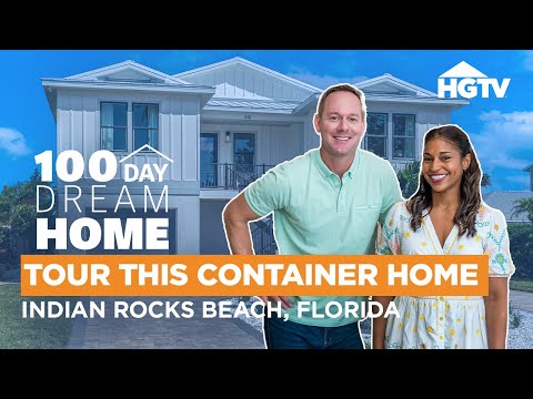 Tour a Stunning Shipping Container Home in Indian Rocks Beach Florida | 100 Day Dream Home | HGTV