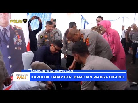 POLDA JABAR BERI ALAT BANTU JALAN KE WARGA DIFABEL