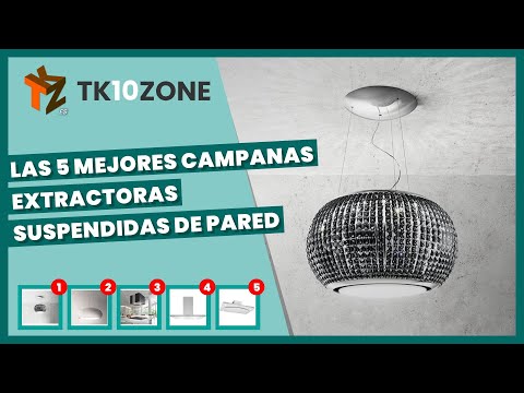 Las 5 mejores campanas extractoras suspendidas de pared de islas