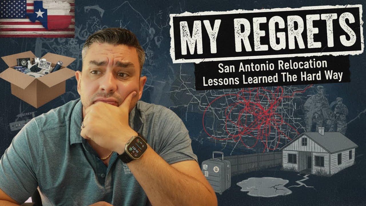 Moving to San Antonio 2026 video guide by Anthony Sharp showing relocation tips and neighborhood tours