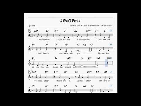 I Won't Dance - Irving Berlin