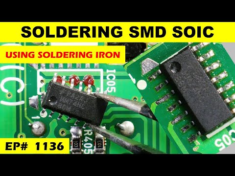 {1136} How to solder SMD IC using soldering iron