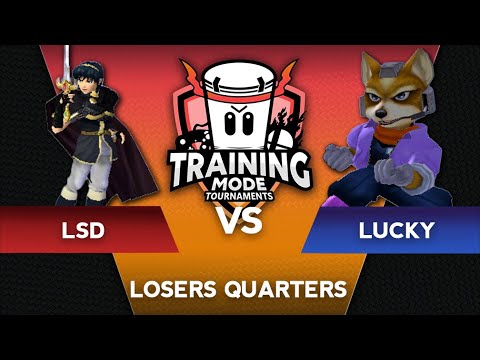 Training Mode Tournaments #4 Lucky (Fox) vs. LSD (Marth) - SSBM Losers Quarters - Melee
