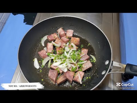 Pan fried Arrowroots || You can't have enough of these Nduma || Nduma Recipe for Breakfast