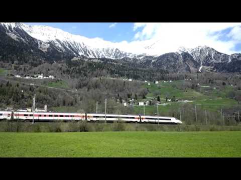 SBB ETR 610 IN TRANSITO A AMBRI-PIOTTA.(CH) 25 - 4 - 2016.
