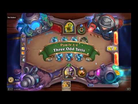 Solution Puzzle Lab Mirror: Three Odd Yetis - Test Subject (8/8), Hearthstone Boomsday