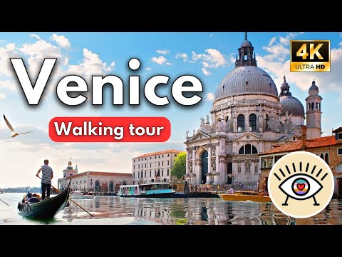 Venecia, Italia 4K-UHD  "Walking Tour" - ¡Con Subtítulos! - Recorrido a pie con historia - ASMR