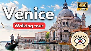 Venice, Italy 4K-UHD Walking Tour - With Subtitles! - History Walking Tour - ASMR