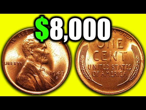 THIS VALUABLE 1947 WHEAT PENNY SOLD FOR $8,000!! RARE PENNIES WORTH MONEY
