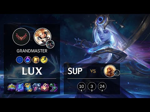 Lux Support vs Leona - EUW Grandmaster Patch 12.2