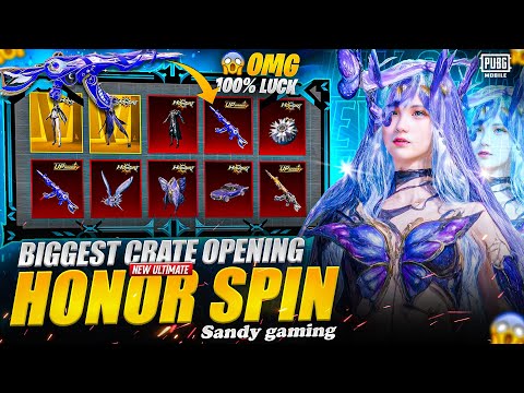 OMG! NEW HONOR SPIN + ACE32 UPGRADE ULTIMATE SET 😱 | BIG CRATE OPENING | BGMI & PUBG MOBILE