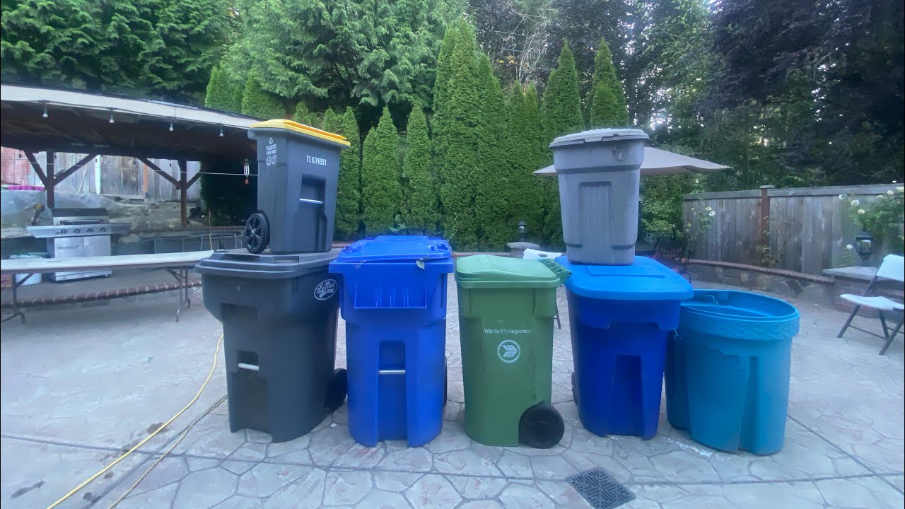 ￼ cart update I got 7 new garbage cans￼￼