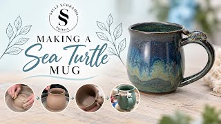 Making a Sea Turtle Pottery Mug