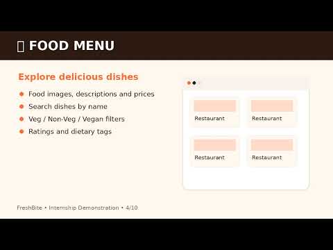 Task Demo - DAS002738 - FreshBite - Online Food Ordering