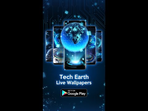 3D Tech Earth Theme Video