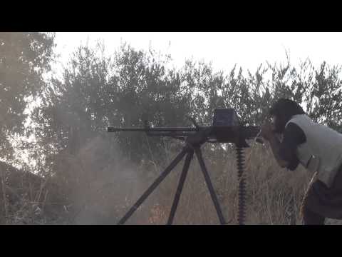 استهداف حاجز المداجن في ريف حماة الشمالي بالدوشكا من قبل كتيبة الزبير بن العوام