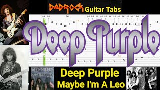 Maybe I'm A Leo - Deep Purple - Guitar + Bass TABS Lesson