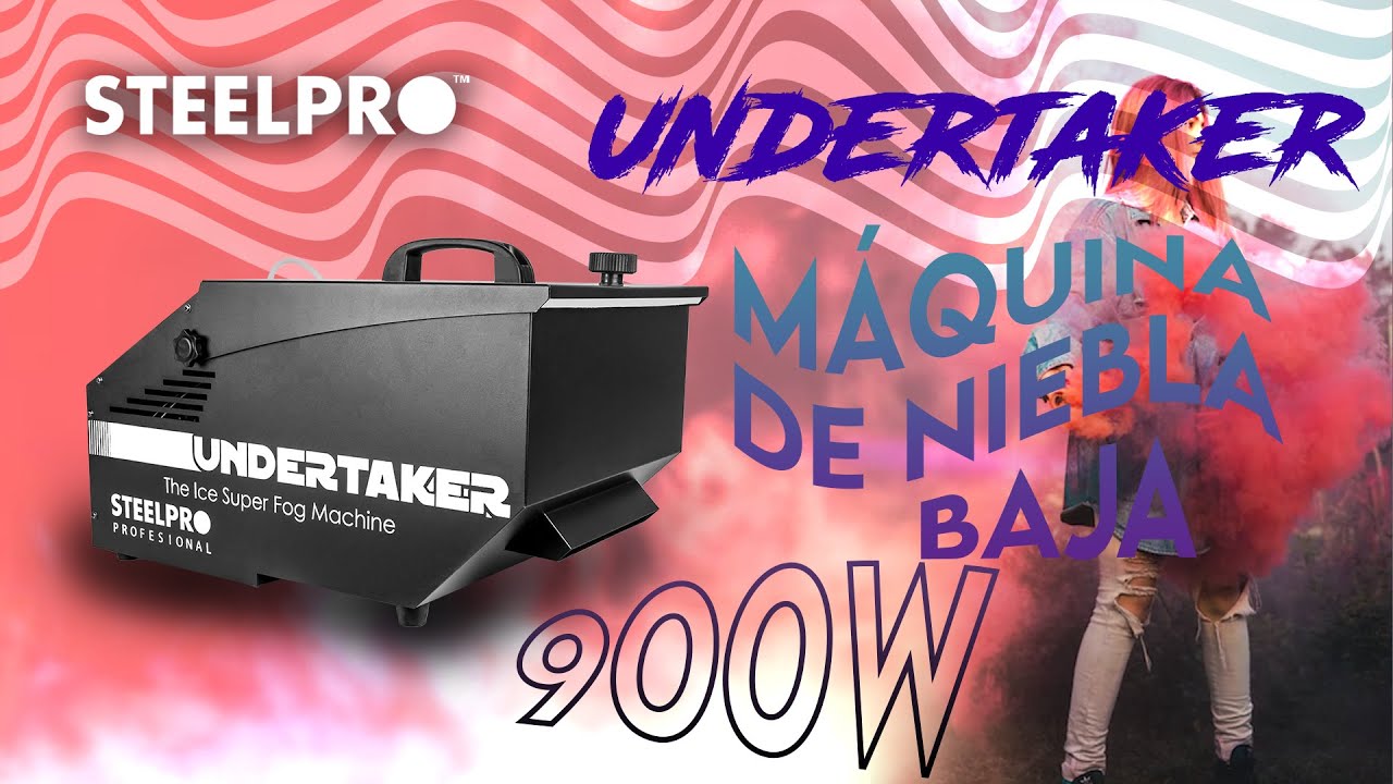 UNDERTAKER / Máquina de Niebla Baja / Baja Densidad con Hielo / 900w / By Steelpro