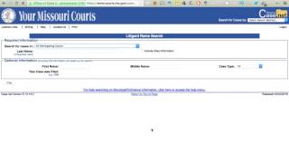 How To Search Missouri Court Records
