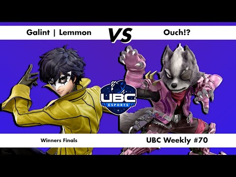 UBC Weekly #70 Winners Finals - Galint | Lemmon (Joker) Vs. Ouch!? (Wolf) - SSBU