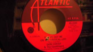 DON COVAY - YOU'VE GOT ME ON THE CRITICAL LIST