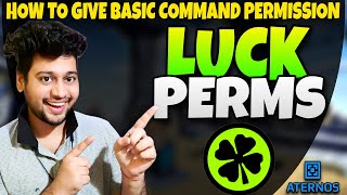 How To Give Command Permission To Members in Aternos | Luckperms Permissions Tutorial in Hindi